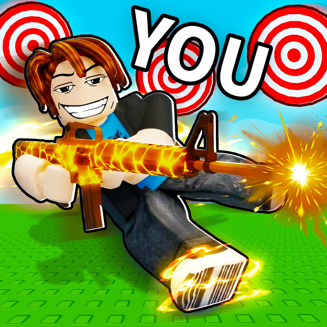 Cartoony game icon — target practice