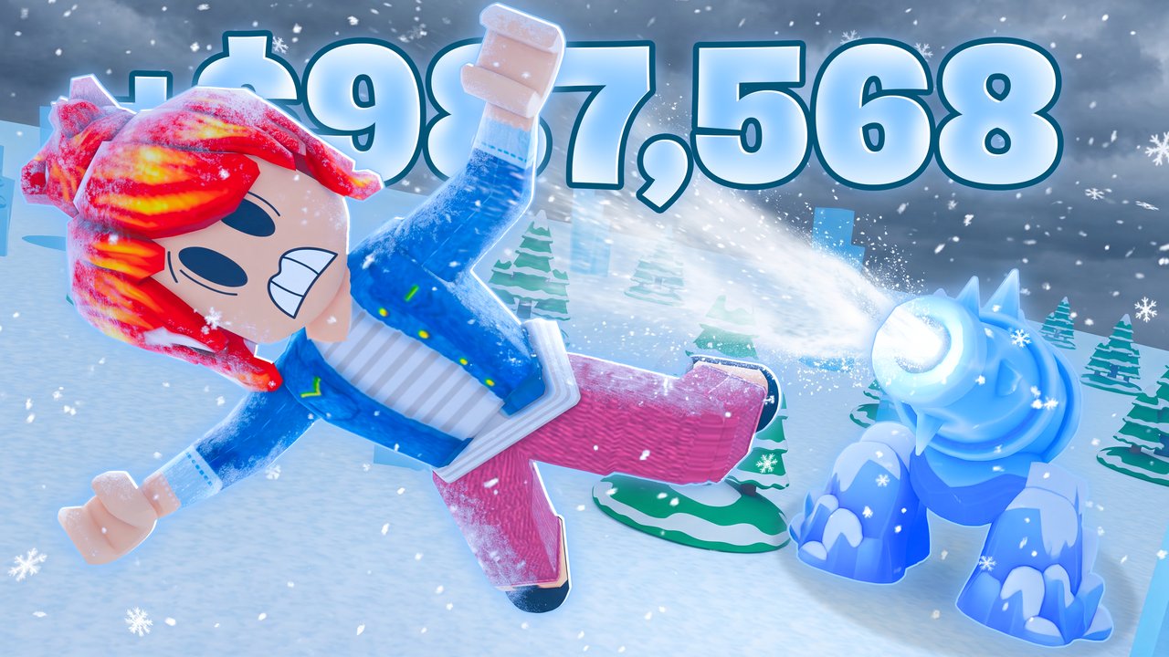 CTR thumbnail — snowball tycoon